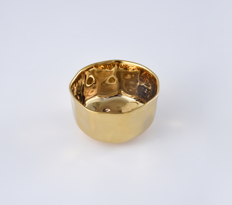 Gold Smooth Snack Bowl