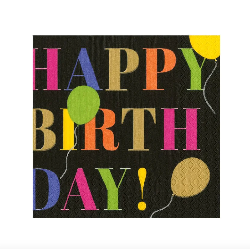 Birthday Surprise Cocktail Napkins