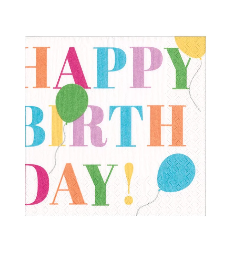 Birthday Surprise Cocktail Napkins