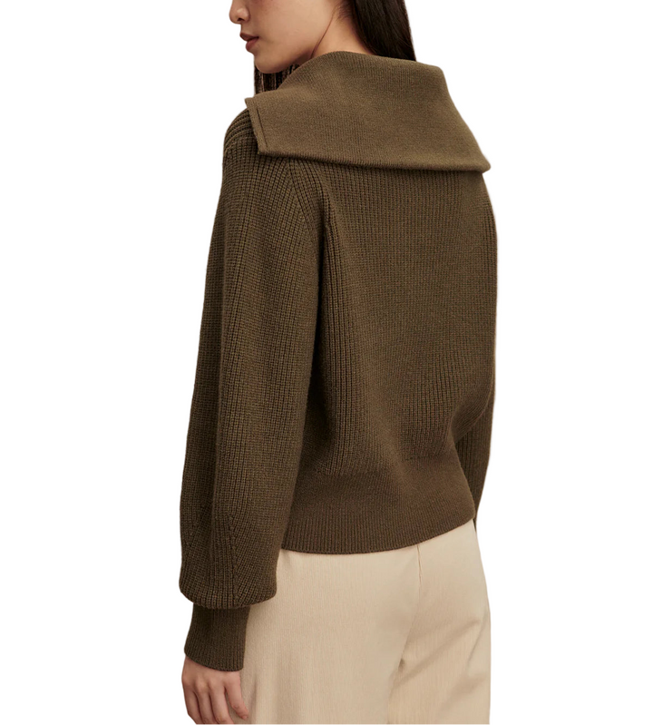 A versatile knit for all-season layering, the Maura is a contemporary half-zip style made to elevate your cold-weather looks. A sweater version of the Enrico jacket, it is crafted from a mid-gauge Soft Viscose yarn, which makes it soft to the touch and super comfortable to wear all day. Complete with a classic turn-back collar and fashioned detailing to the arms.