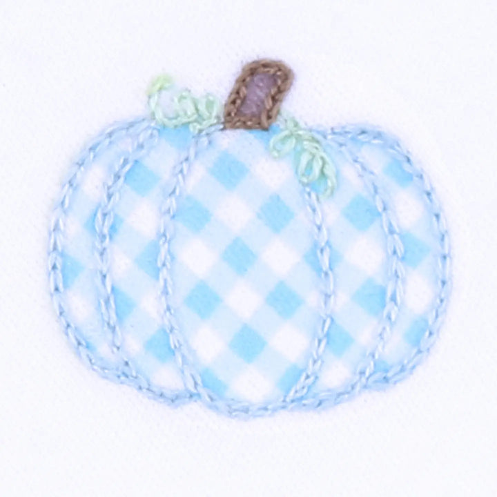 Sweet Pumpkin Embroidered Collared Toddler Short Set