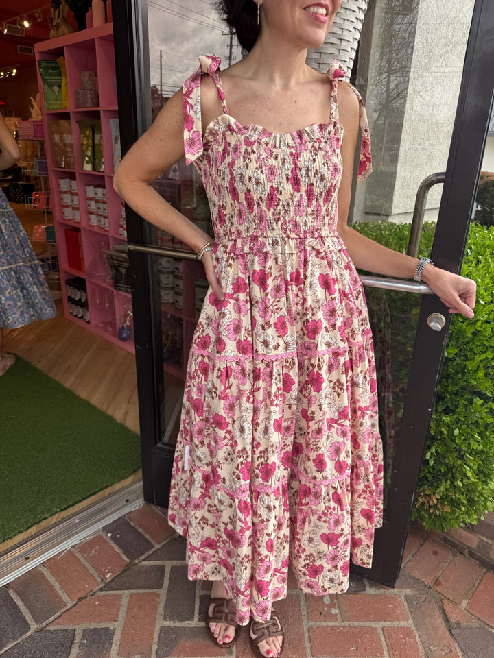 Pinga Floral Midi Dress