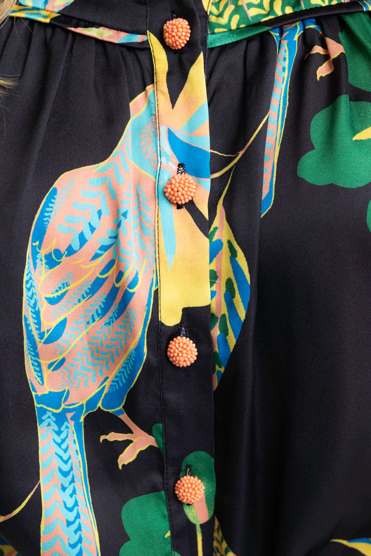 Toucan Jungle Puff Sleeve Top