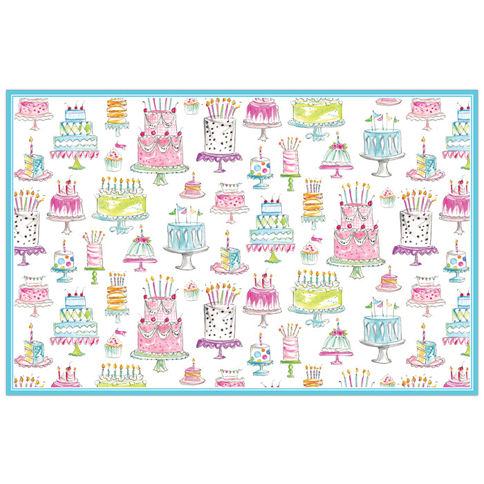 Posh Die-Cut Happy Birthday Paper Placemats