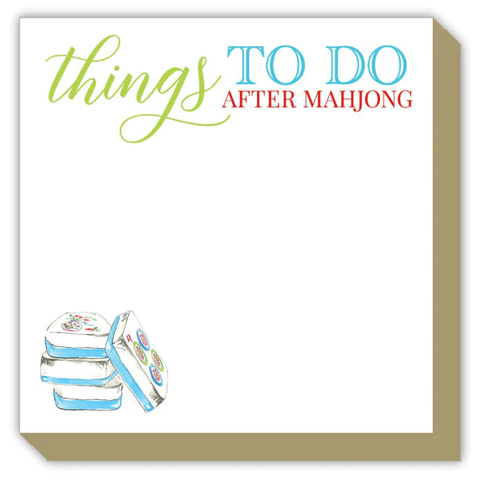With gilded gold edges, heavy card stock and a coordinating ribbon, this notepad is one of our most popular items! Gilded edges on card stock with a cute grosgrain&nbsp;ribbon.
