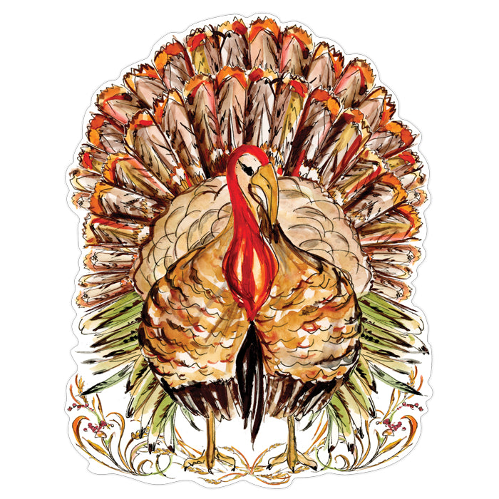 Thanksgiving Turkey Posh Die-Cut Placemat