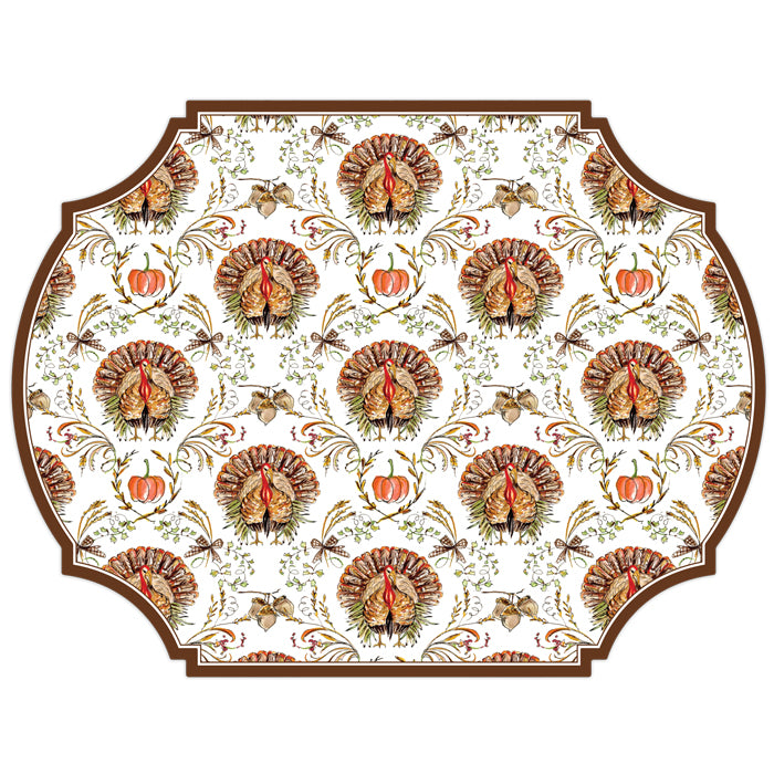 Thanksgiving Turkey Posh Die-Cut Placemat
