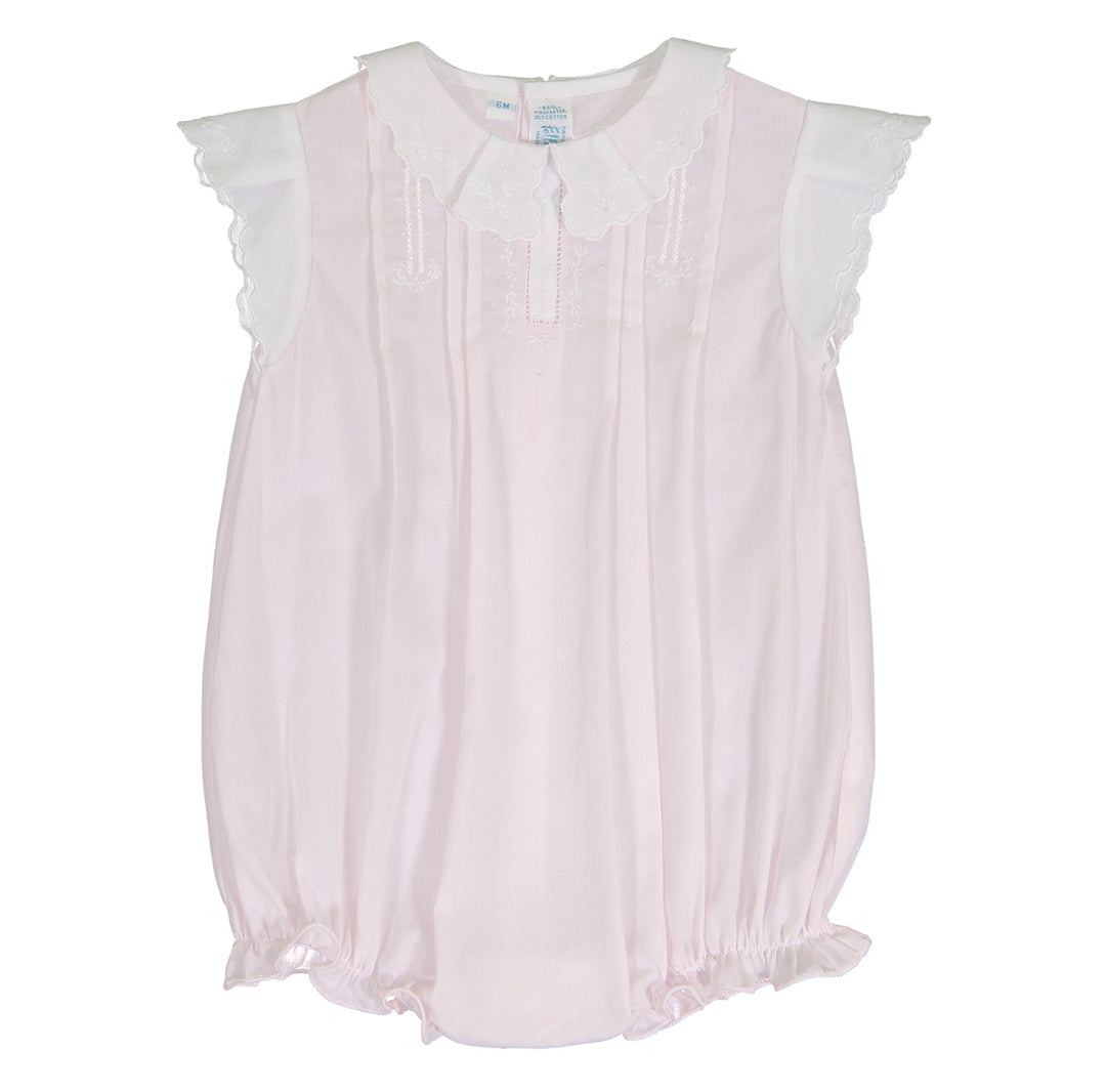 Pink Vintage Fly Sleeve Romper