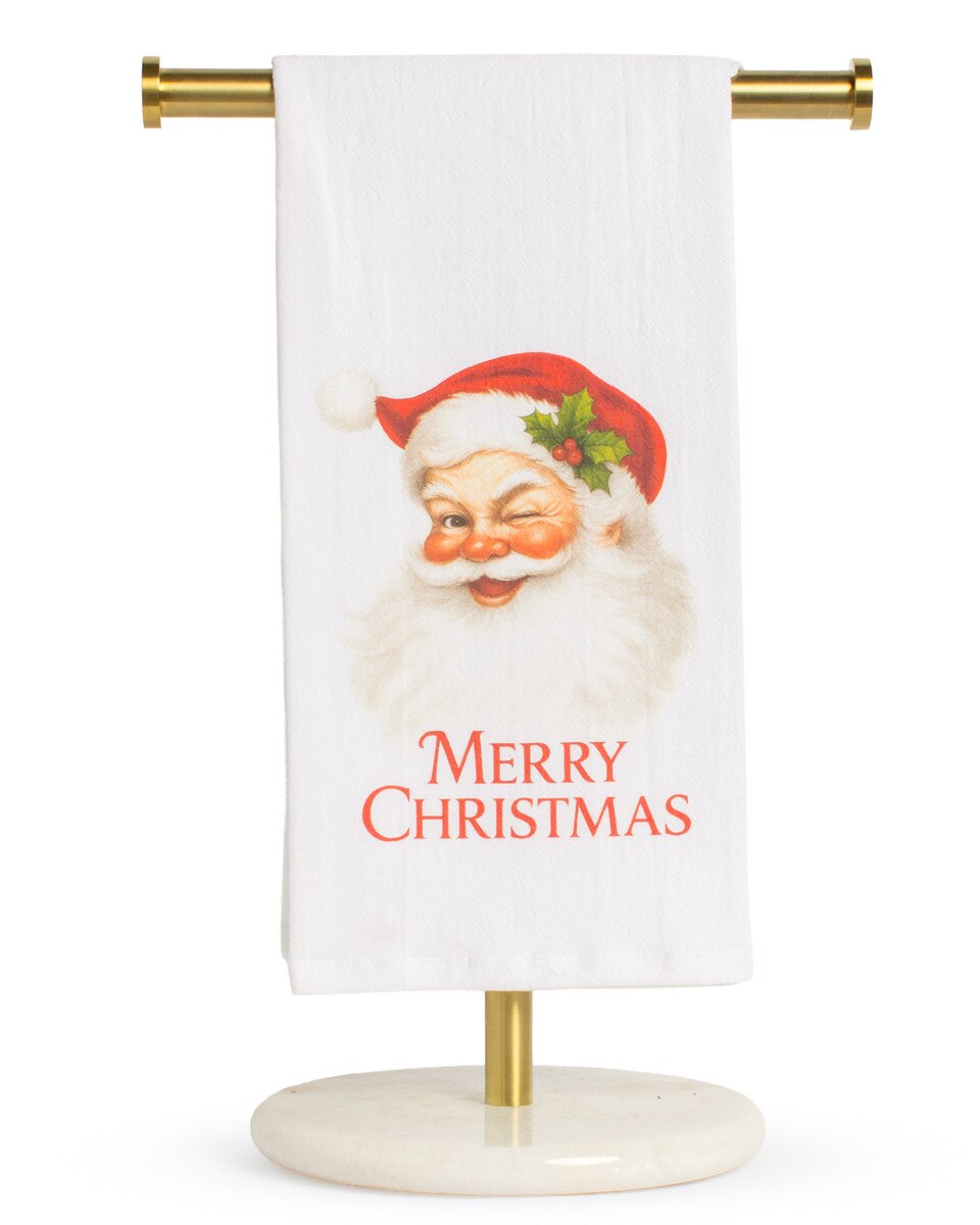 Santa Merry Christmas Hand Towel