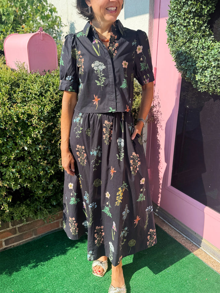 Kassie Floral Midi Skirt Set