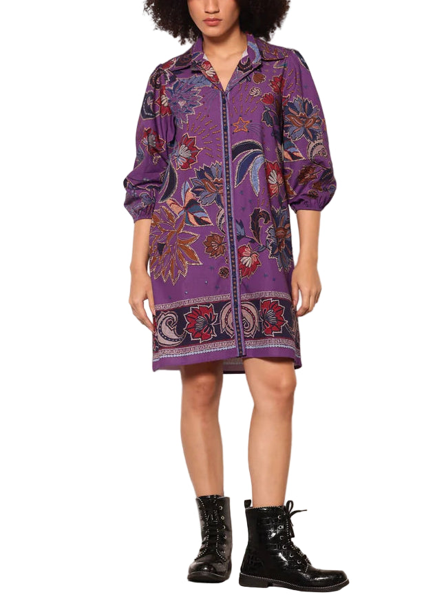 Ava Dress in Purple Sparkles