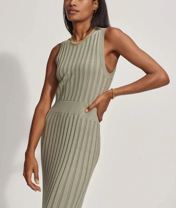 Florian Knit Dress in Seagrass by Varley