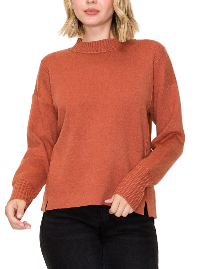 Andrea Mock Neck Sweater