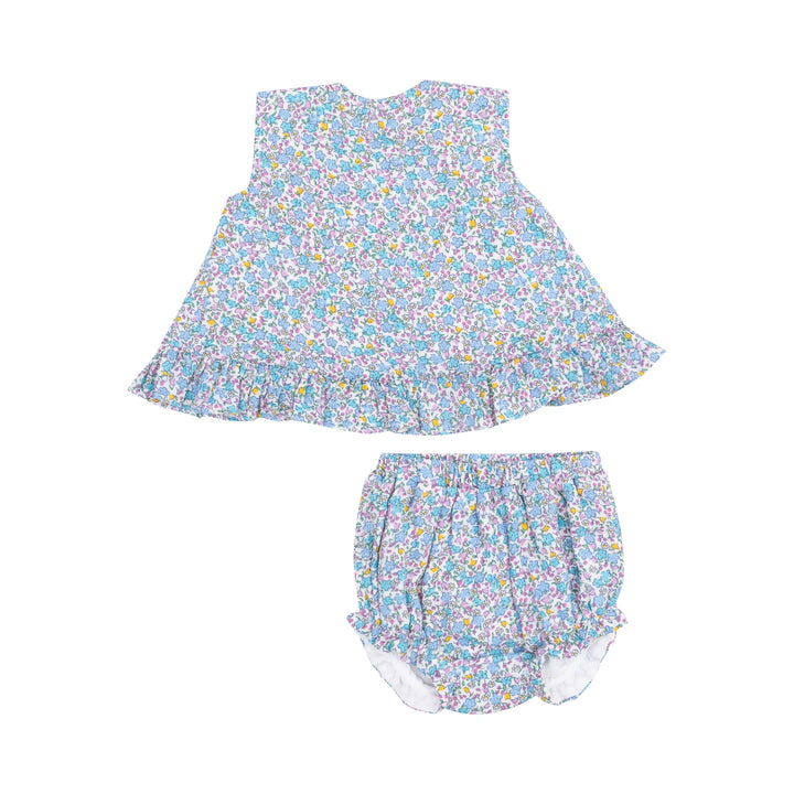 Flowers & Berries Ruffle Back Top & Bloomer