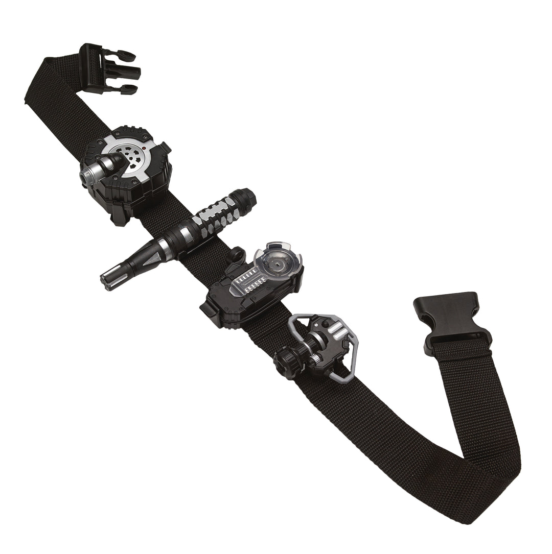 Black archery bow sight with adjustable components on a white background