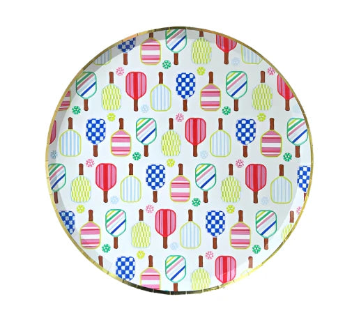 Package of 8 dinner plates
Each plate measures approximately 10" in diameter
Gold foil details
Not safe for microwave use