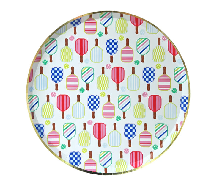 Package of 8 paper plates
Each plate measures approximately 8" in diameter
Gold foil details
Not safe for microwave use