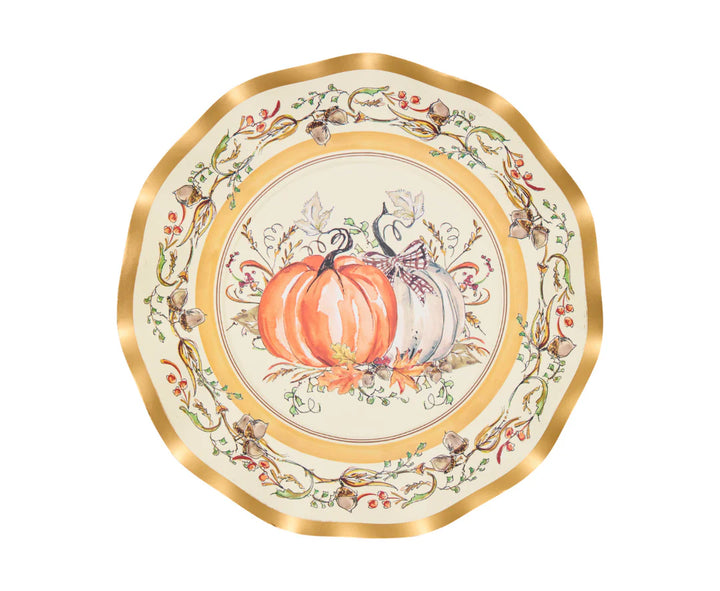 Turkey & Gourds Thanksgiving Tableware