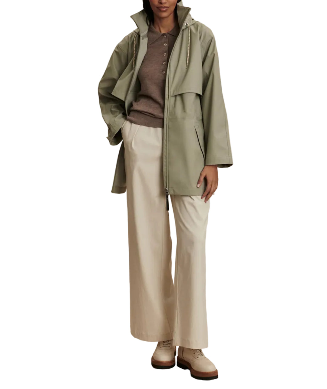 Alyssa Rain Jacket in Forest Fog by Varley