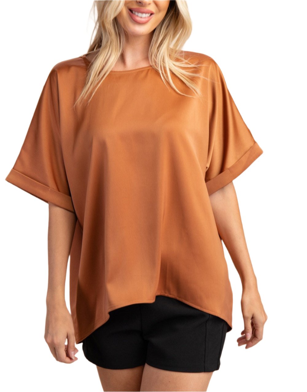 Oversized Satin Blouse