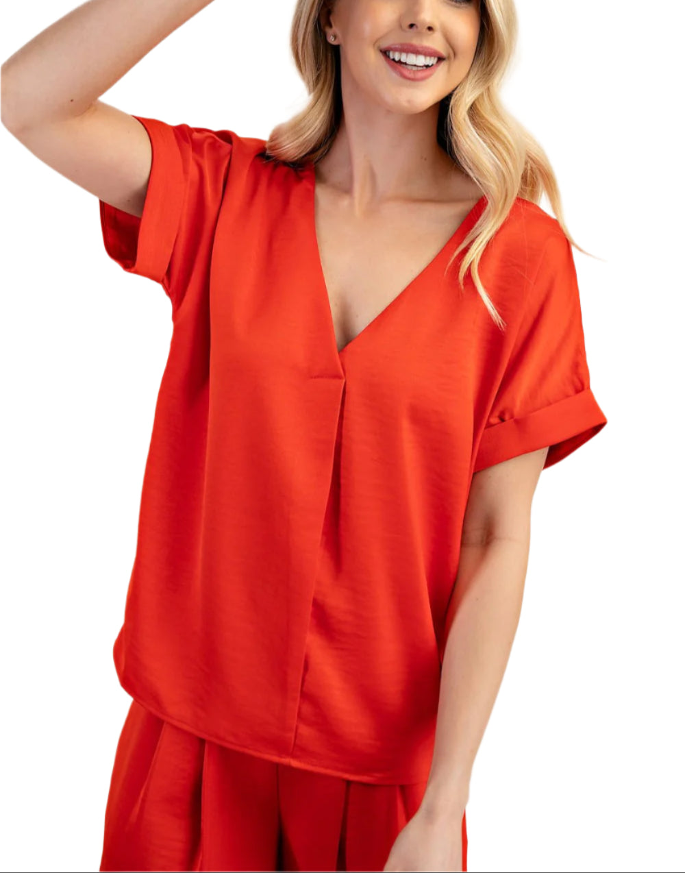 The Stacey Short Sleeve Top Perfect for any occasion, this top is a must-have for your collection!