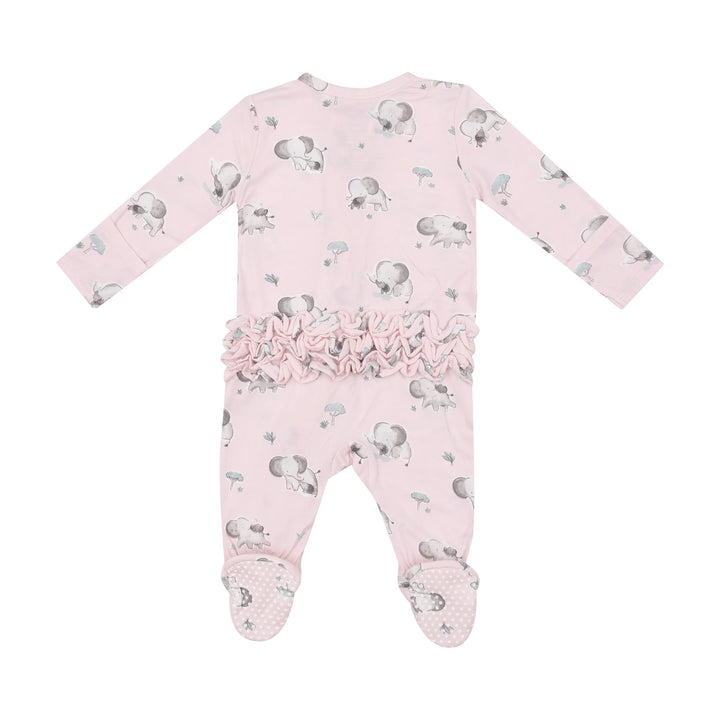 Grey Elephant 2 Way Zipper Footie
