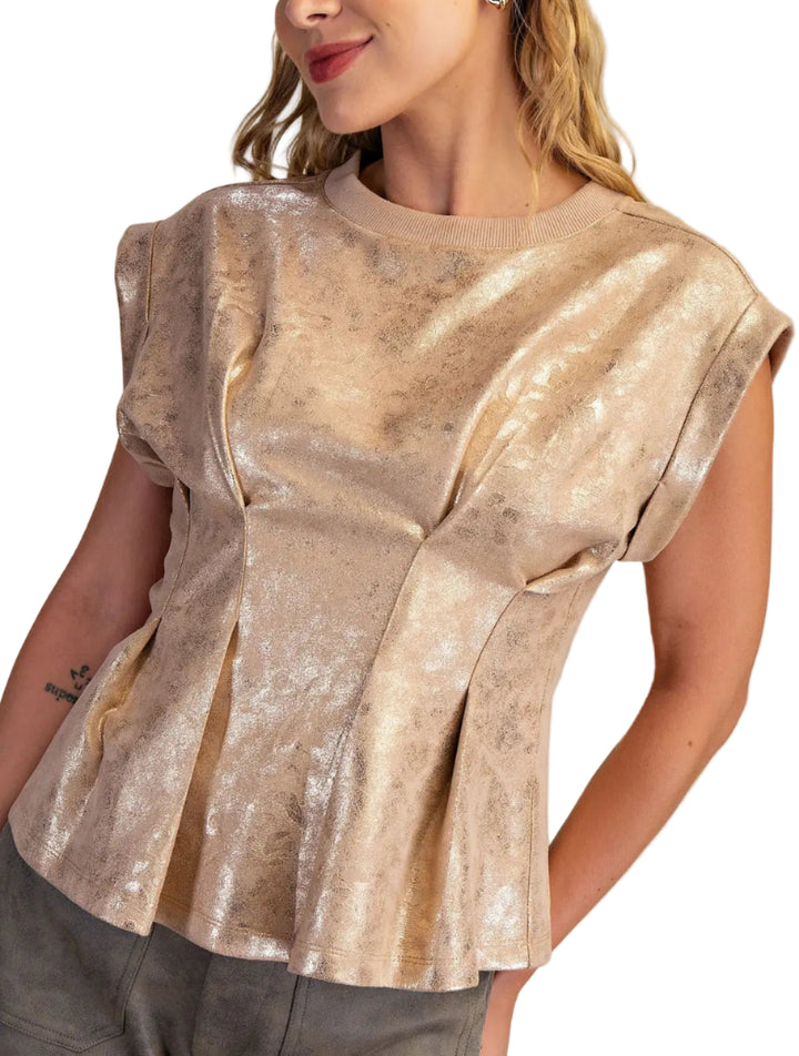 Juliette Pleated Muscle Top