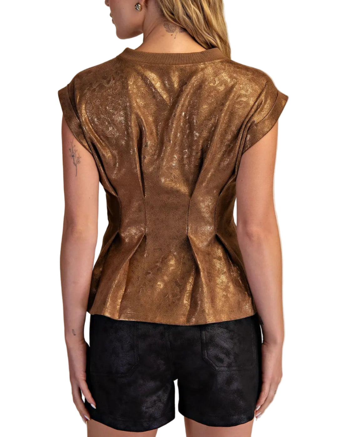 Juliette Pleated Muscle Top