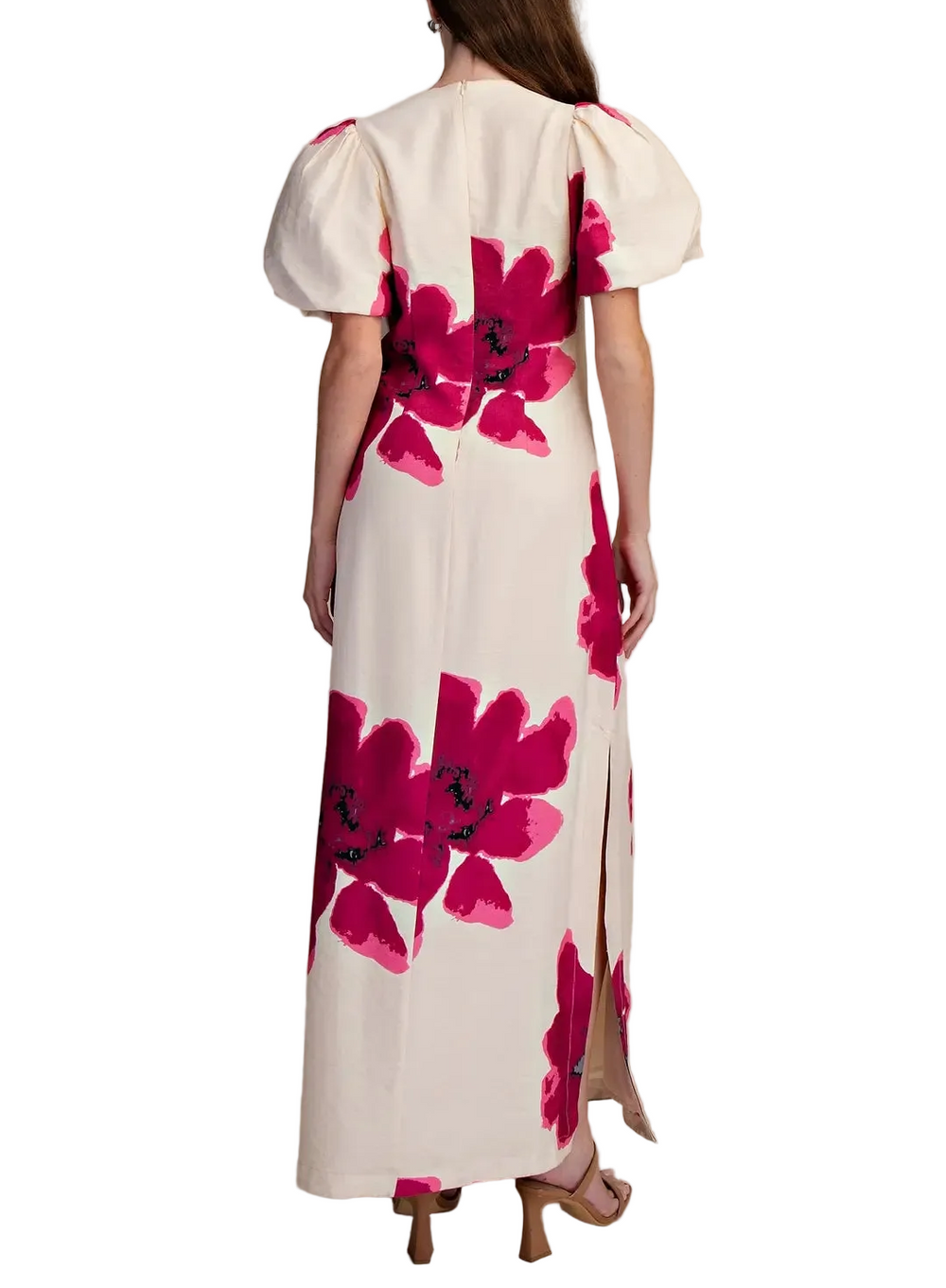 The Bailey Maxi Dress is your go-to for effortless elegance with a fun twist. Featuring romantic puff sleeves and a flattering A-line silhouette, this maxi dress glides gracefully from day to night. The voluminous sleeves add a playful touch while the flowing skirt creates a dreamy, feminine look. Perfect for everything from casual outings to special occasions, this dress lets you feel confident and fabulous without trying too hard.