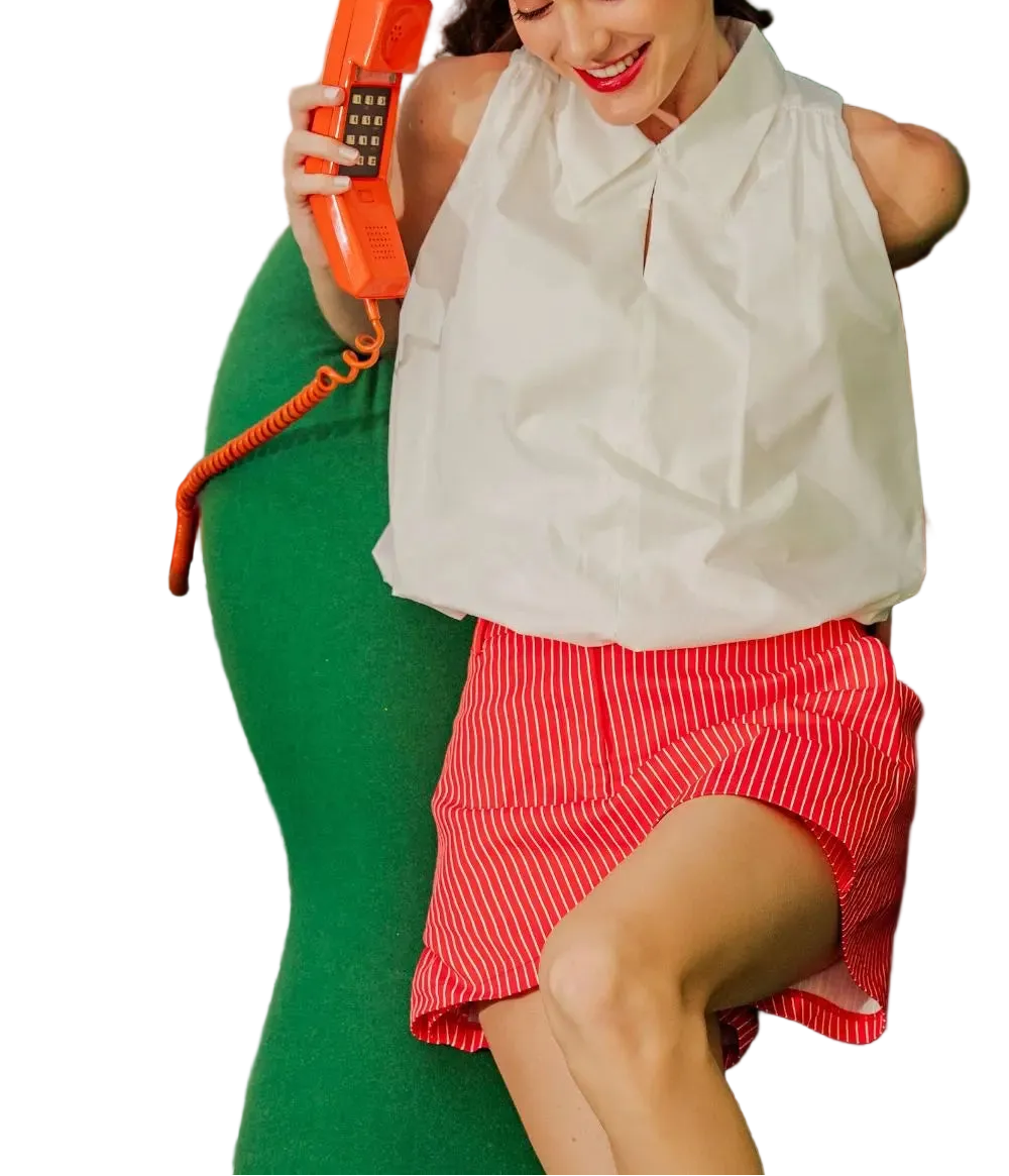 The Blake Sleeveless Top is your new warm-weather essential with a fun twist. This breezy sleeveless design keeps you cool and comfortable, while the charming bubble hem adds a playful touch that elevates any casual outfit. Perfect for layering over a tee or wearing solo, it&