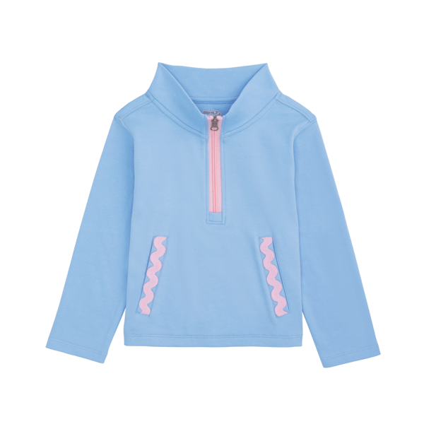 Ric Rac Quarter Zip Pullover - Pickering Boxwood