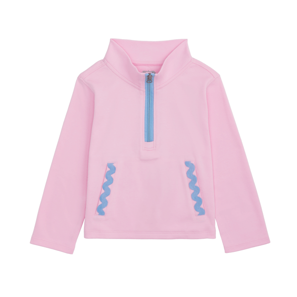 Ric Rac Quarter Zip Pullover - Pickering Boxwood