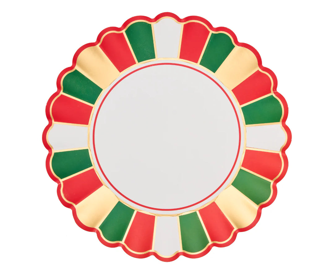 Joyful Christmas Scalloped Tableware