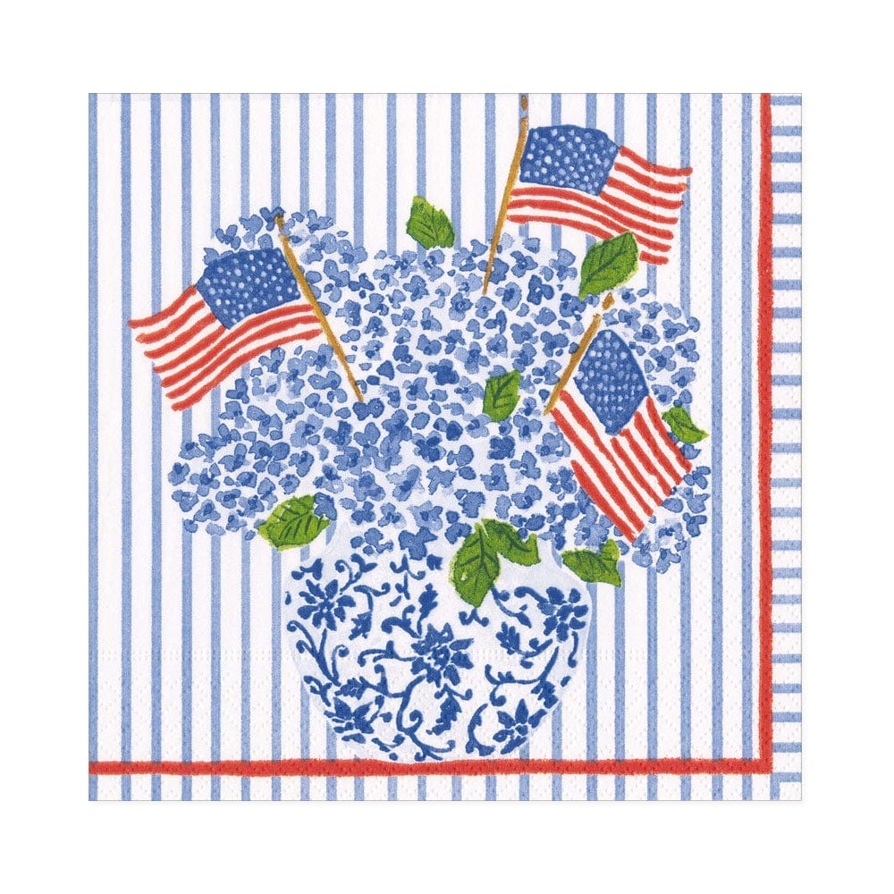 Flags & Hydrangeas Napkins
