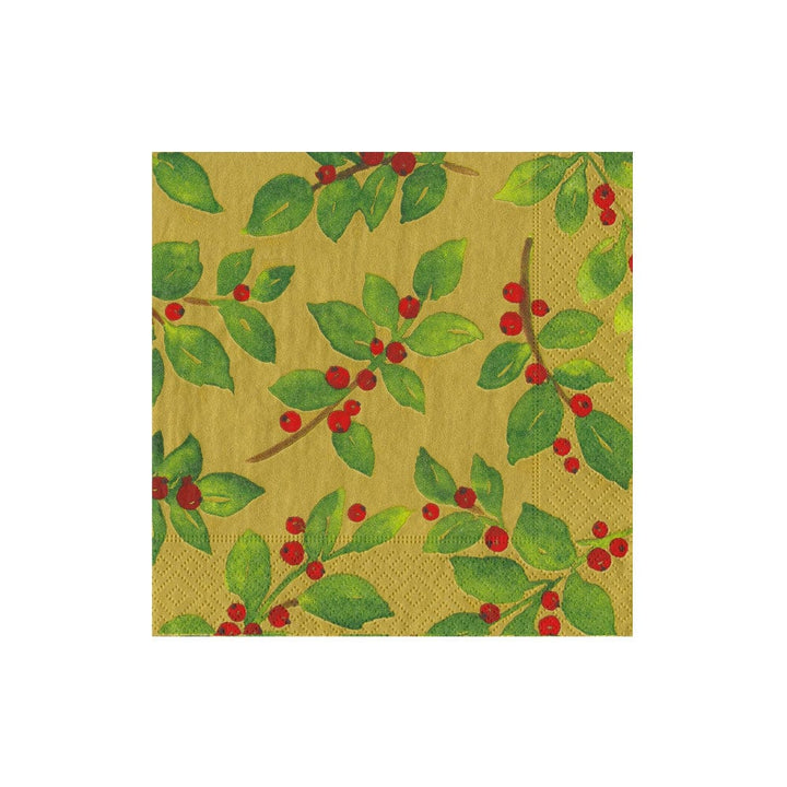 Painted Holly Napkins