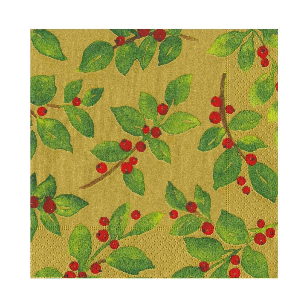 Painted Holly Napkins