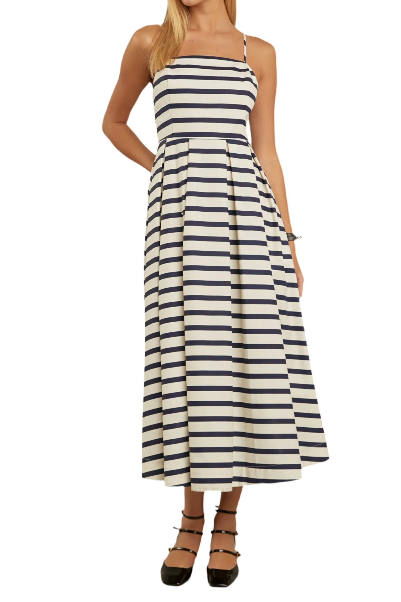 Striped Midi Dress