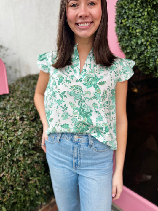 Jane Floral Top