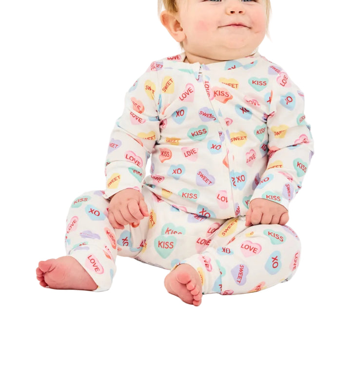 Candy Hearts Baby Onesie