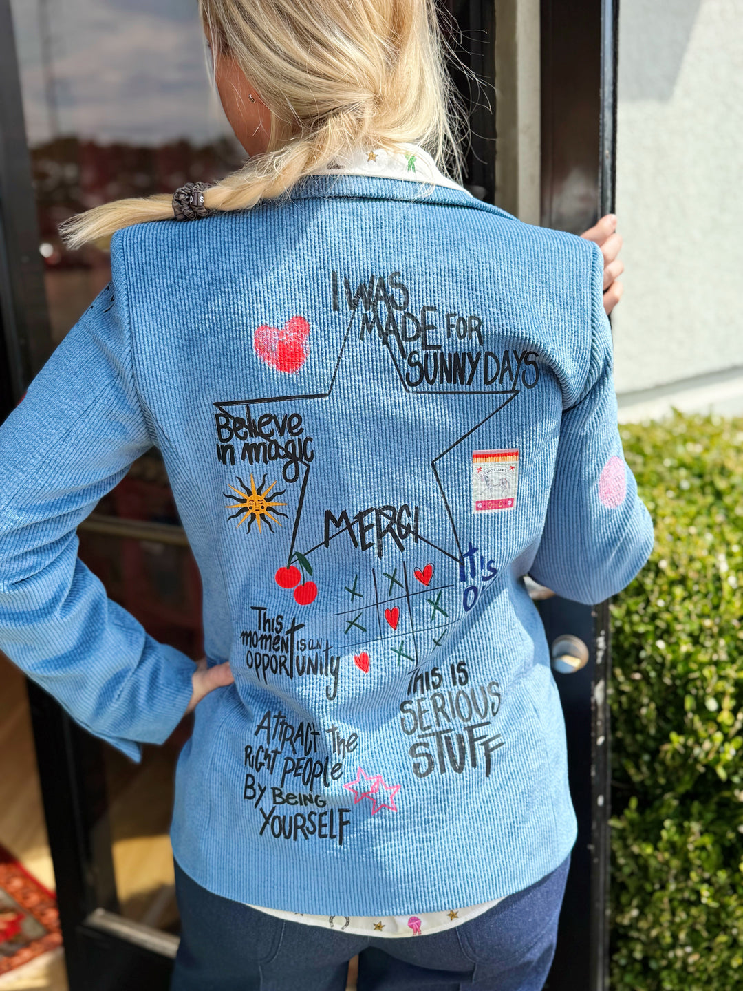 Helen Graffiti Azulado Jacket by Vilagallo