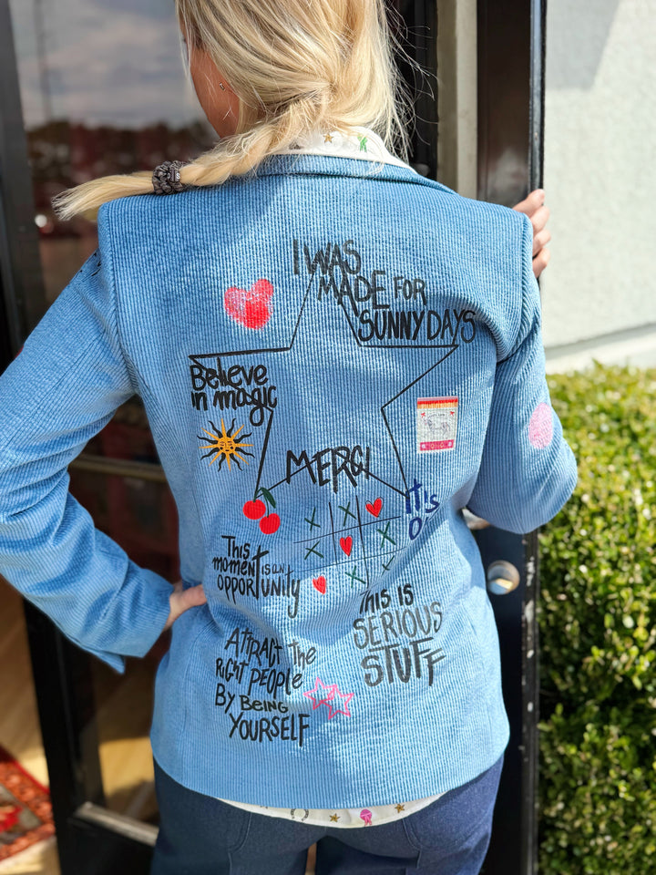 Helen Graffiti Azulado Jacket by Vilagallo