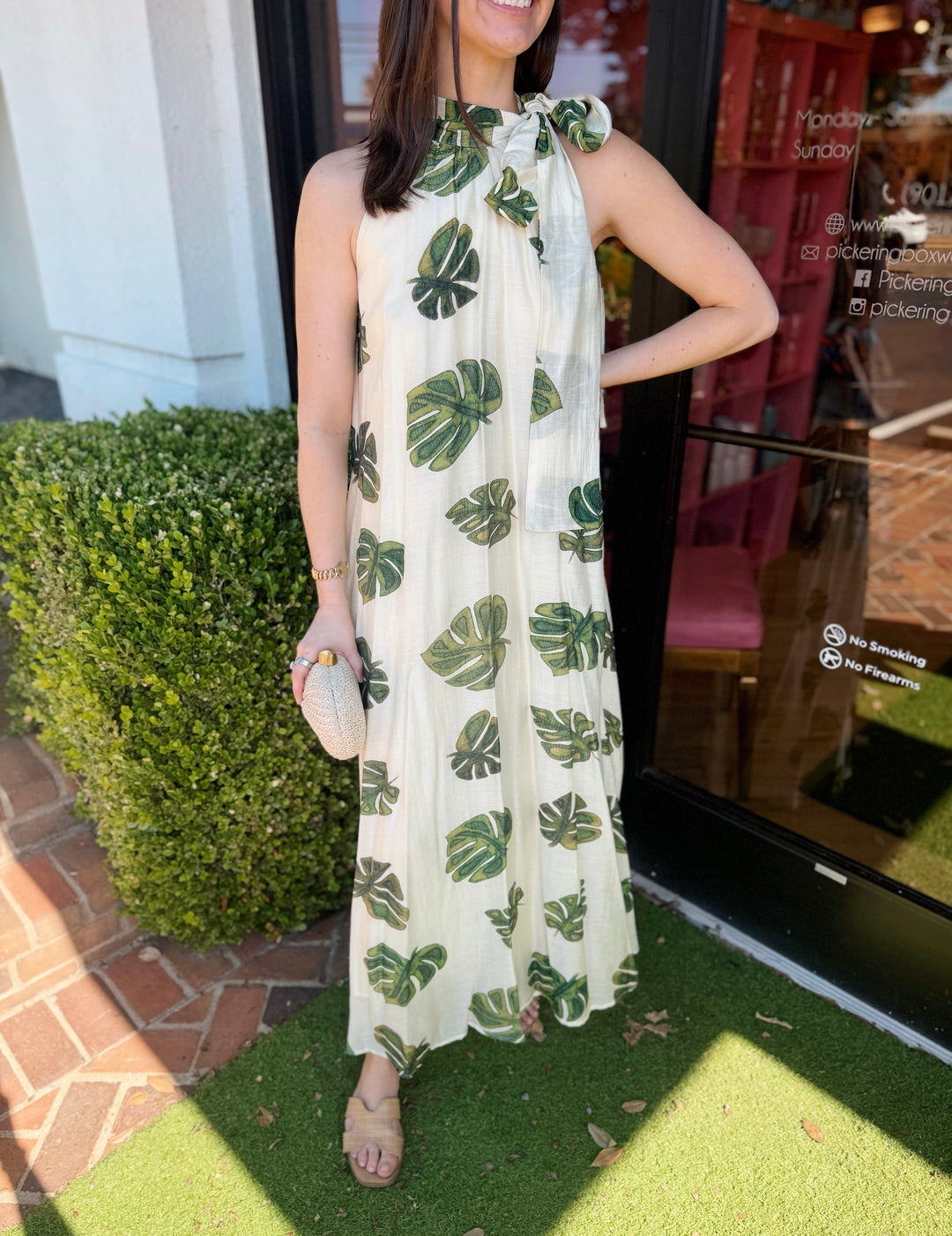 Ophelia Midi Dress - Pickering Boxwood