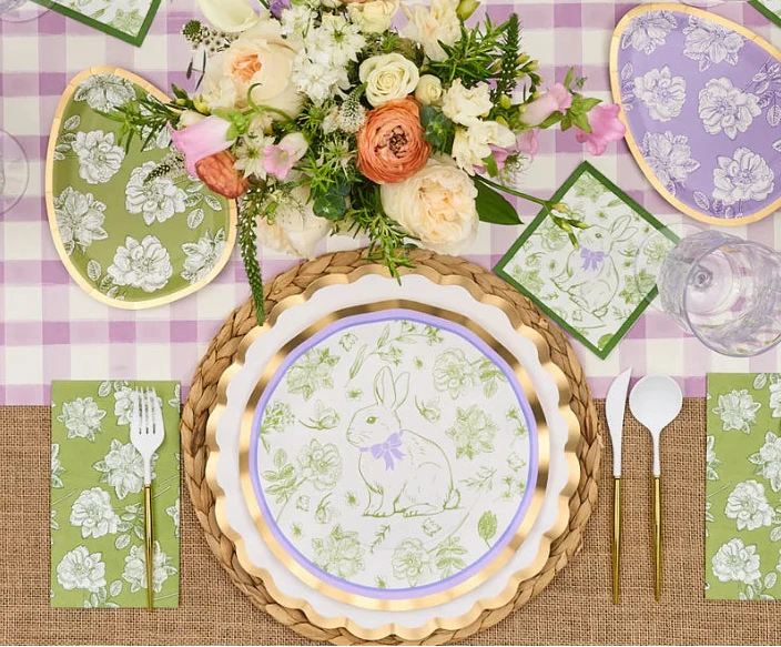 Easter Toile Tableware - Pickering Boxwood