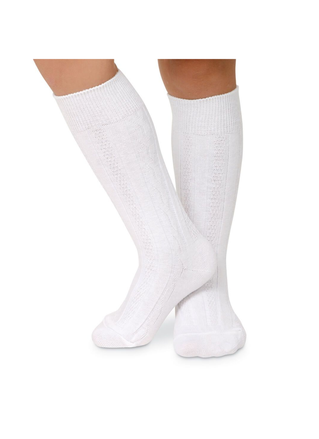 Classic Cable Knee High Socks (1 Pair)