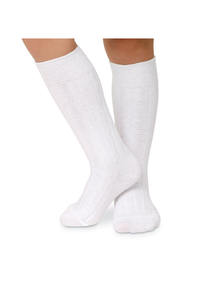 Classic Cable Knee High Socks (1 Pair)