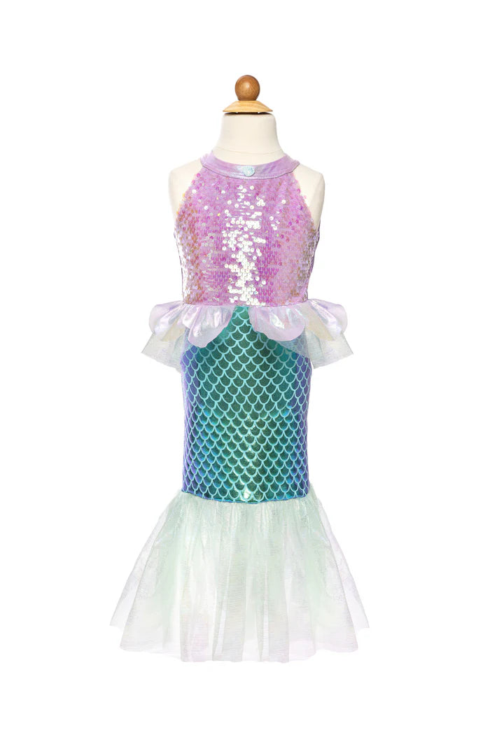 mermaid dress halloween Misty Mermaid Dress Size 5-6 / Purple/Teal