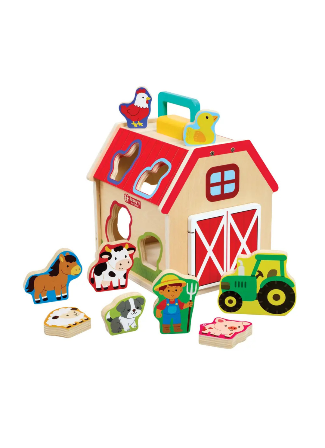 Wooden Shape Sorting Barn