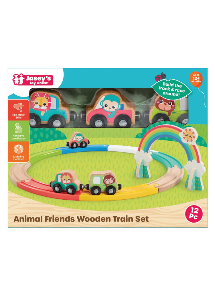 Animal Friends Wooden Train Set
