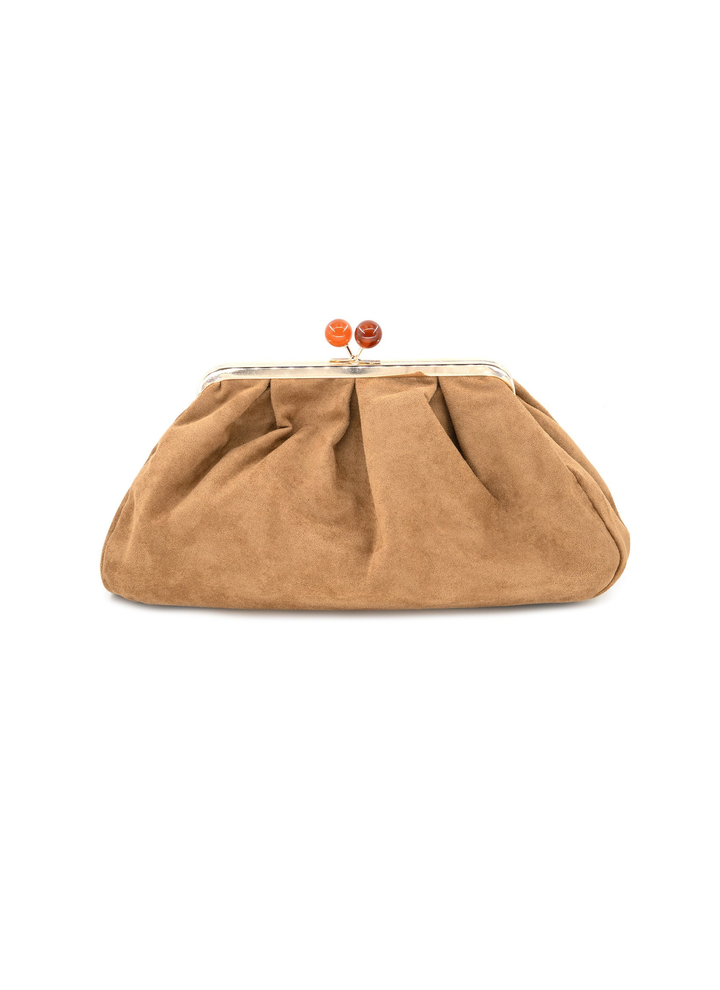 Aura Suede Clutch