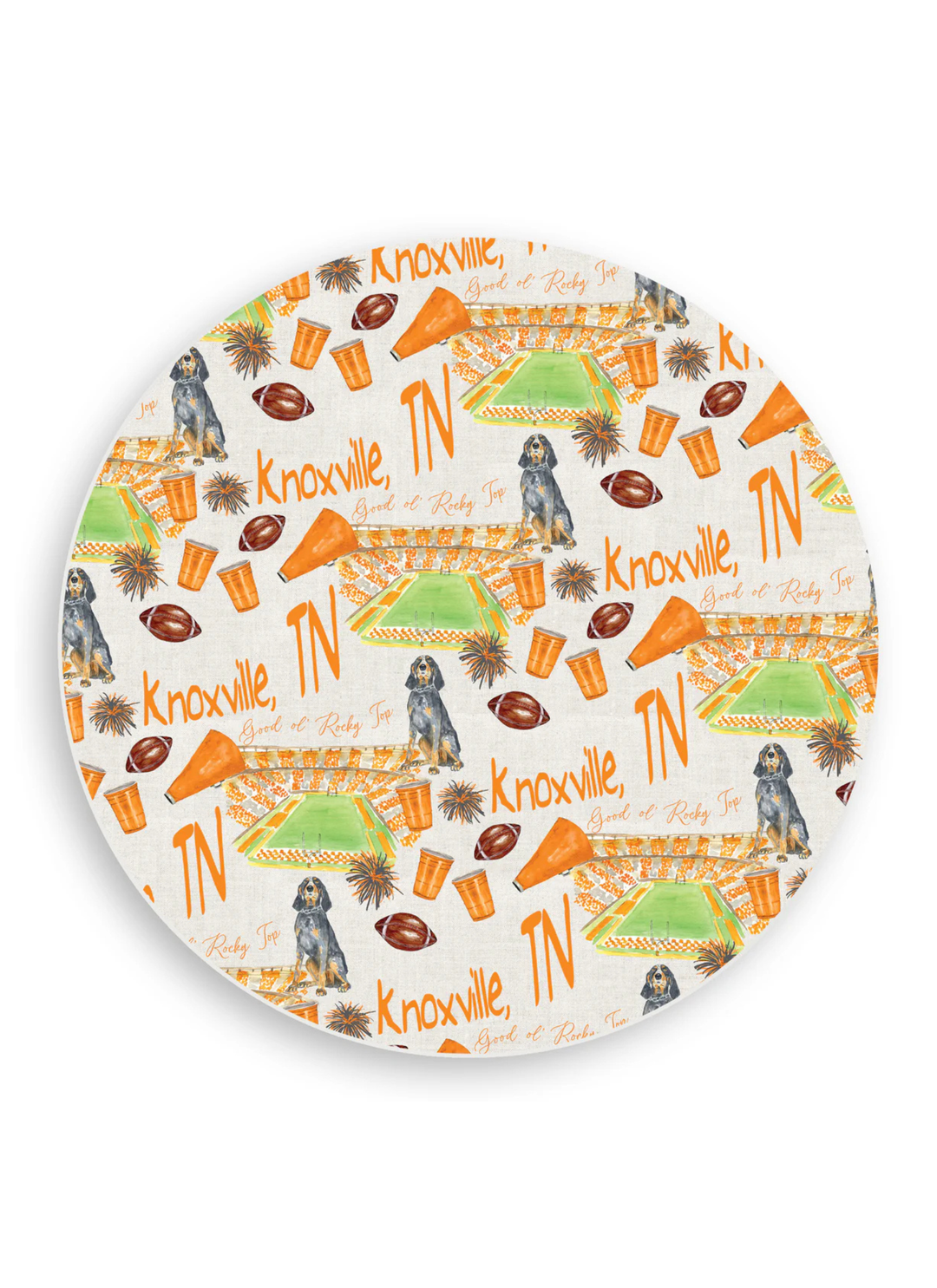 College Football Vinyl Placemat